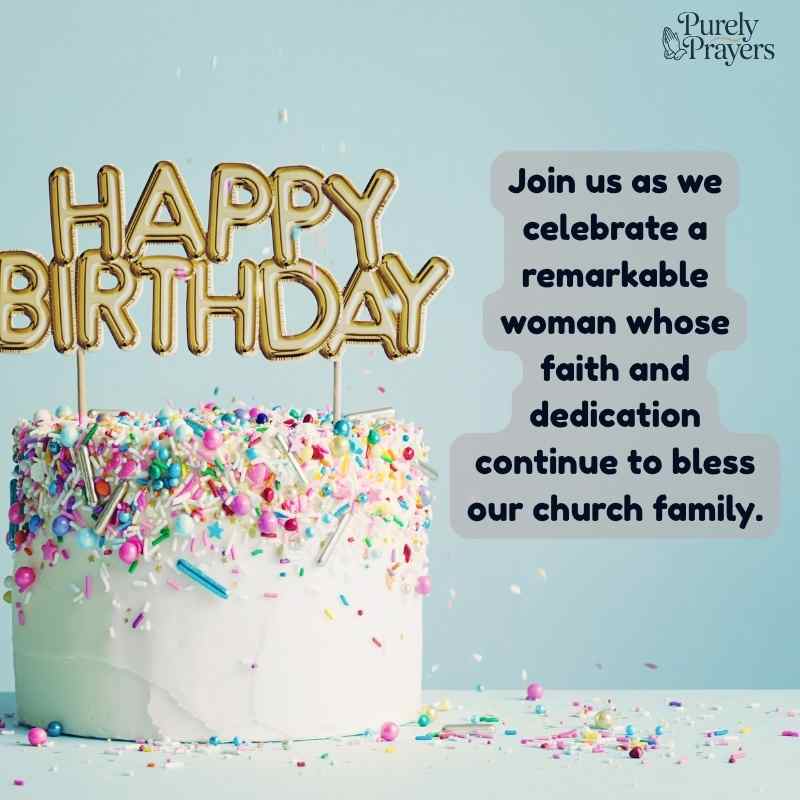 Church Program and Flyer Wording for Her Birthday Celebration