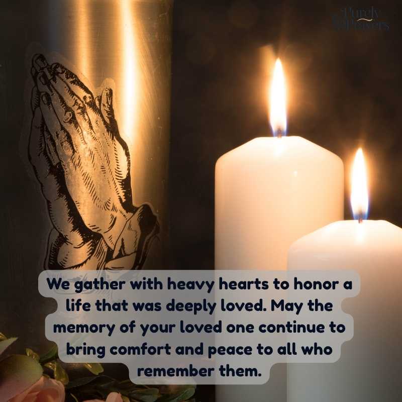 Funeral Message Examples