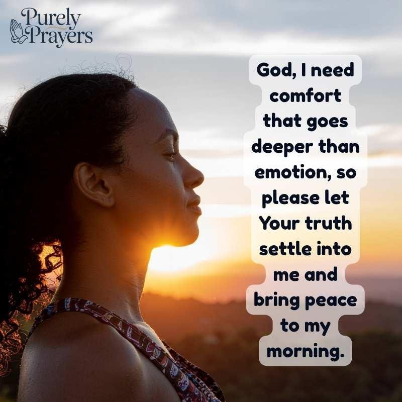 Good Morning Prayers for Depression with Bible Verses for Comfort