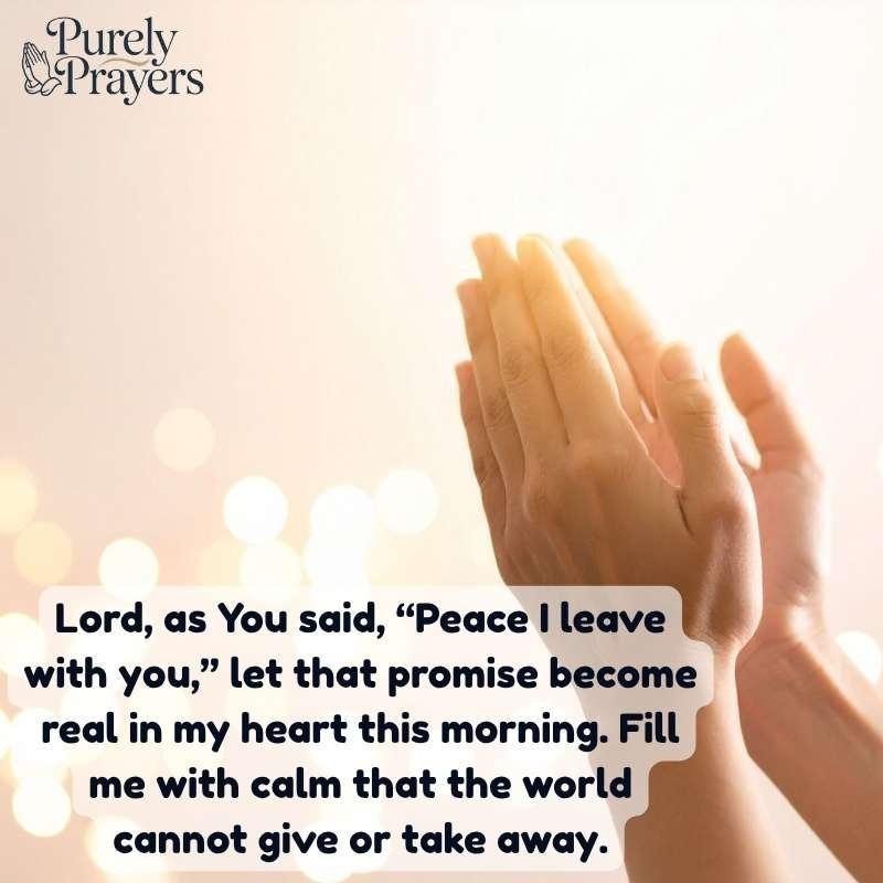Good Morning Prayers for Peace Inspired by Bible Verses