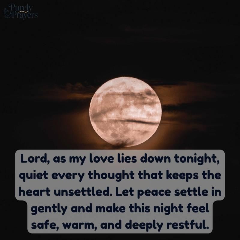 Good Night Prayer for My Love to End the Day With Peace