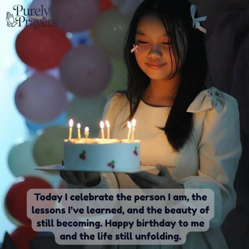 Happy Birthday to Me Quotes and Messages for Self-Celebration