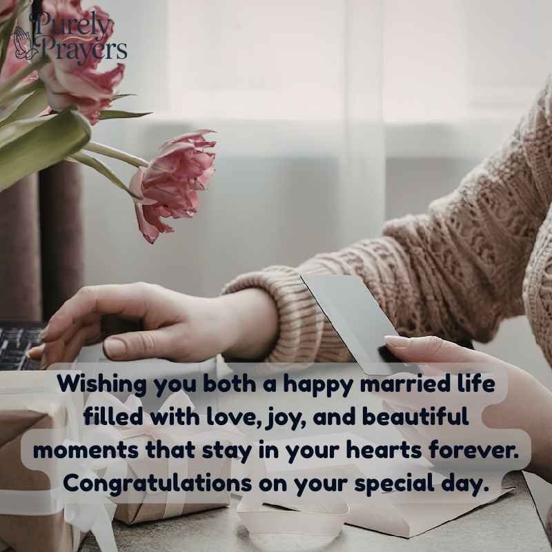 Happy Married Life Wishes Text Messages in English for Cards and Chats