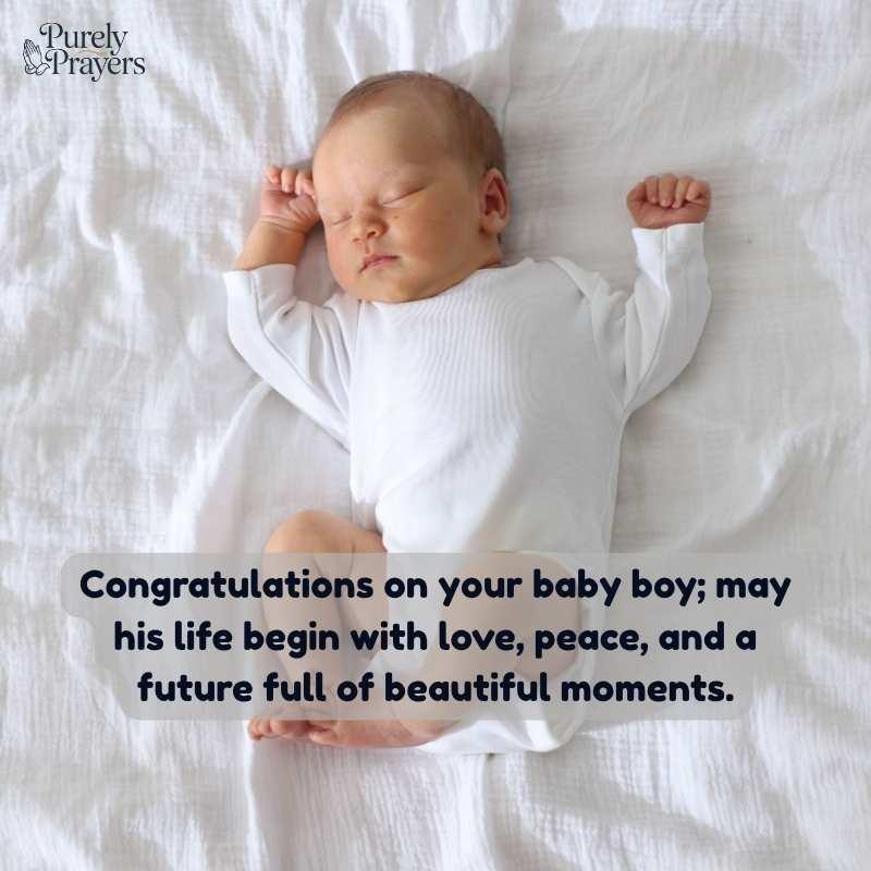 Heartfelt New Baby Wishes for Boys