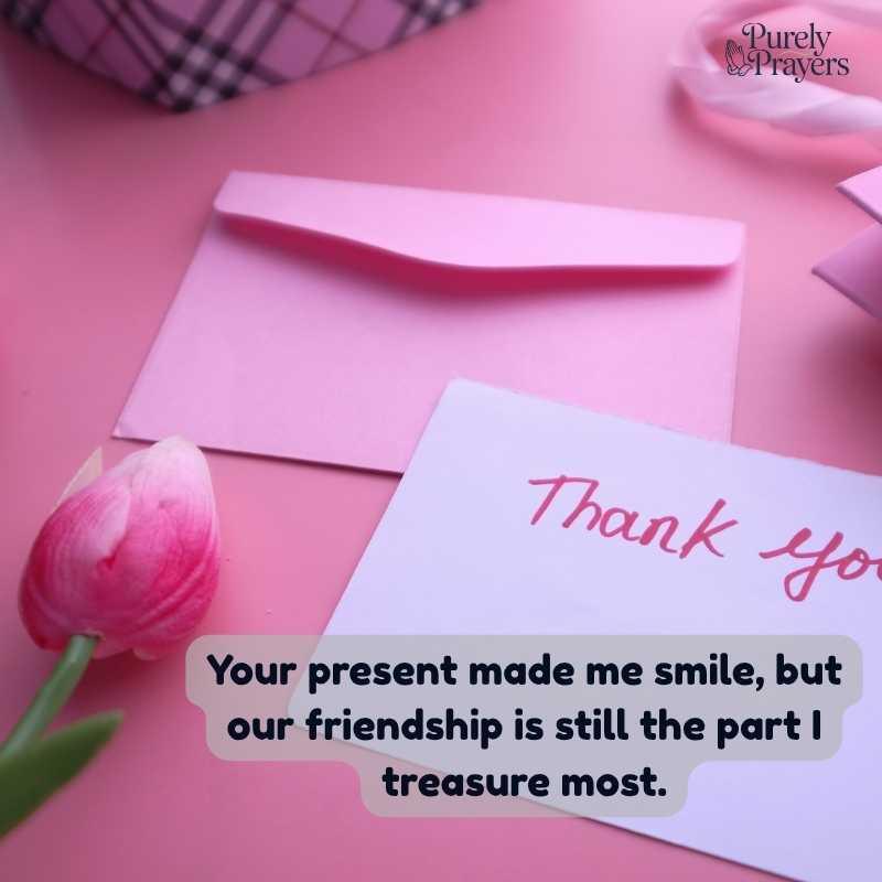 Heartfelt Notes for Gifts Received from Friends