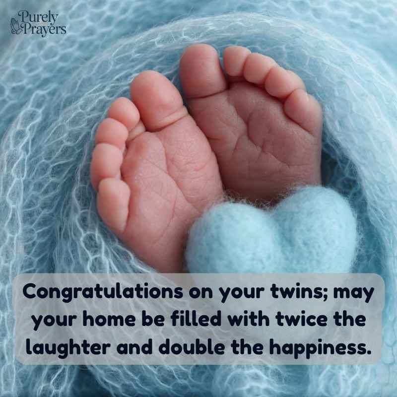 New Baby Wishes for Twins, Double Joy, and Double Blessings