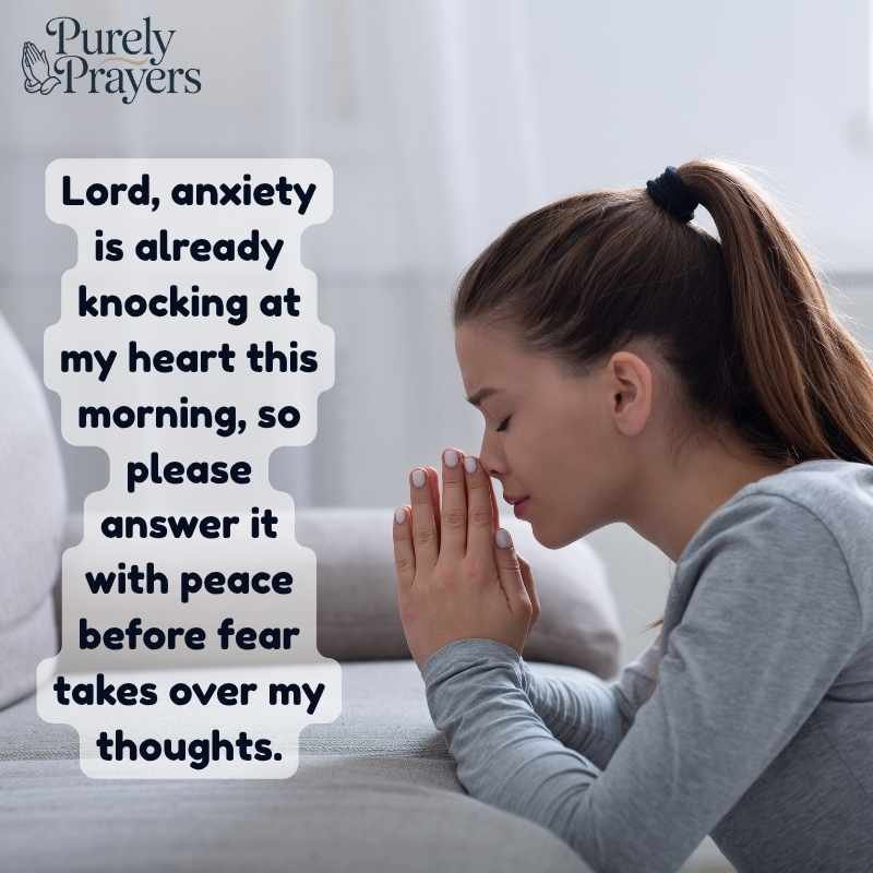 Prayer for Anxiety, Worry, and Fear at the Start of the Day