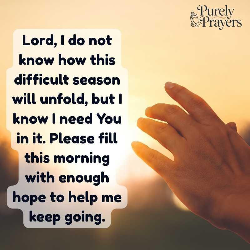 Prayer for Hope During Hard Times and Uncertain Days