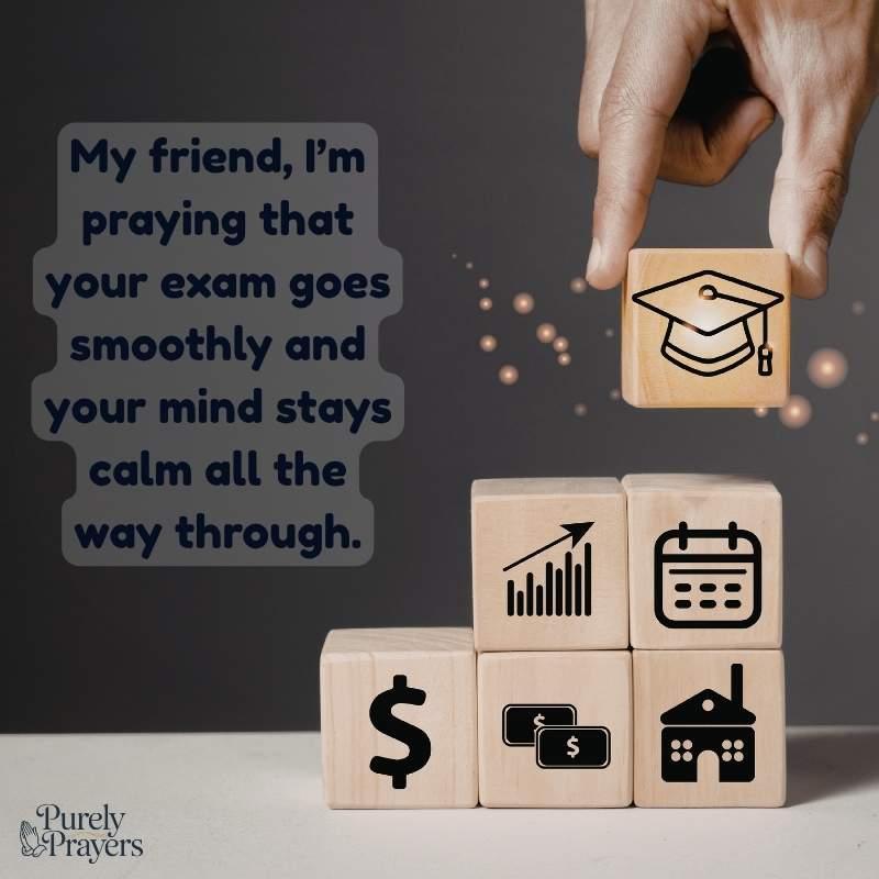 Prayerful Words for Friends Appearing in Exams