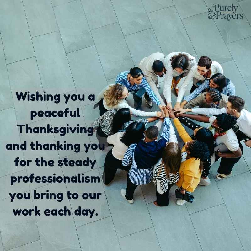 Professional Thanksgiving Message Ideas for Colleagues