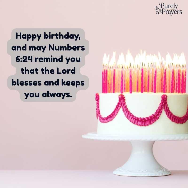Religious Birthday Wishes with Scripture and Blessings