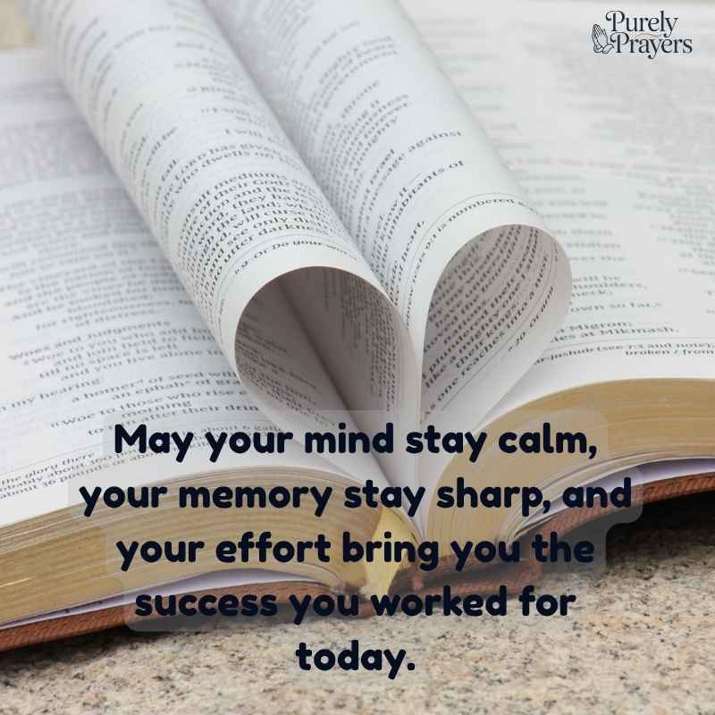 Short Exam Success Wishes and Prayers for Students