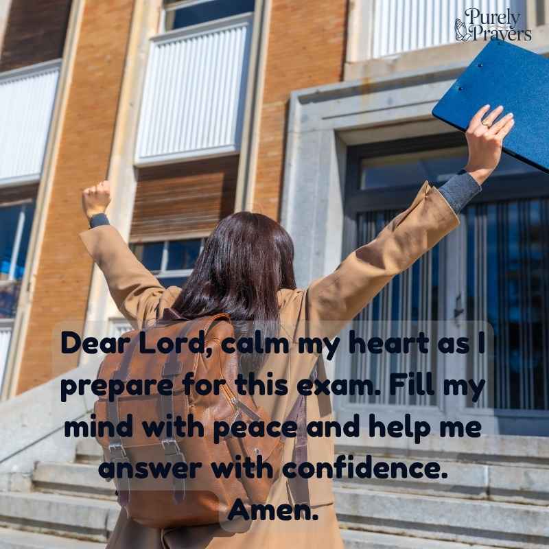 Short Prayer for Exams for Peace and Confidence