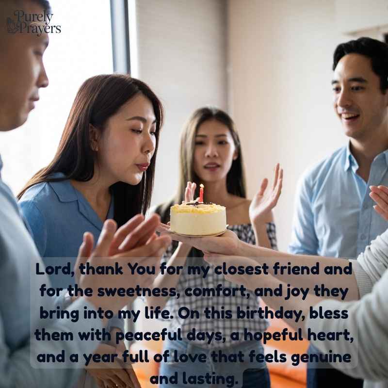 Sweet Birthday Wishes and Prayers for Your Closest Friend