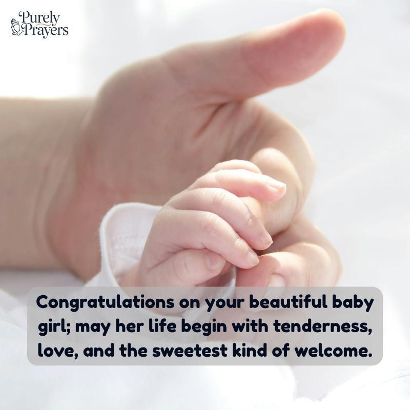 Sweet Wishes for a New Born Baby Girl to Welcome Her with Joy