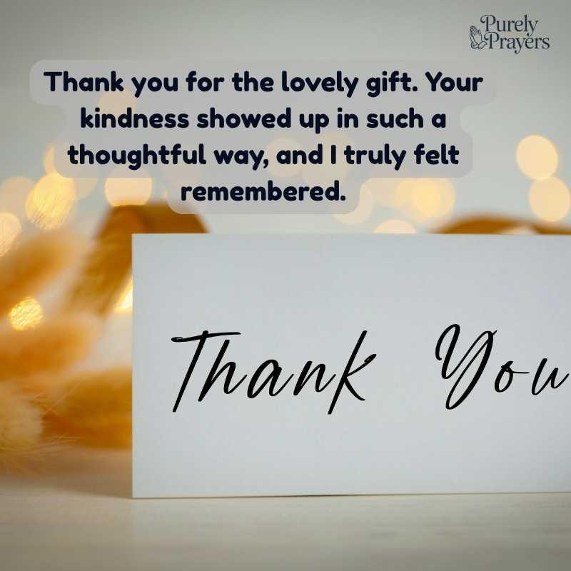 Thank You for the Lovely Gift Messages That Feel Warm and Genuine