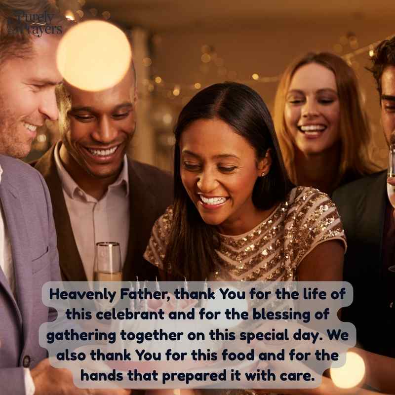 Thanksgiving Birthday Prayer and Food Blessing