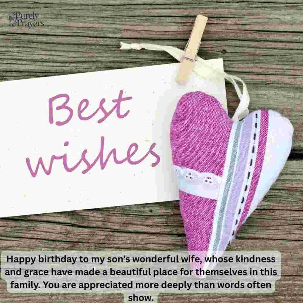 Thoughtful Birthday Wishes From Mom to Her Son’s Wife