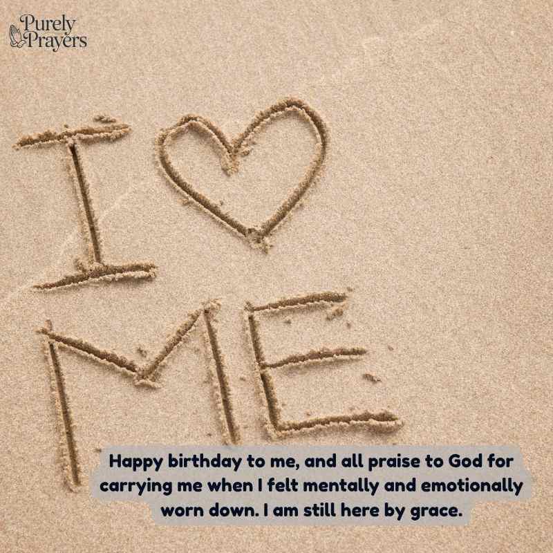 Touching Birthday Message to Myself Thanking God