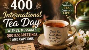 400 International Tea Day Wishes, Messages, Quotes, Greetings, and Captions