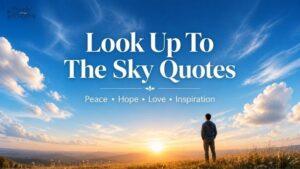 400 Look Up To The Sky Quotes for Life, Peace, Love, Hope, and Inspiration