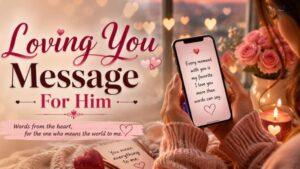 400 Loving You Message For Him to Make Him Feel Deeply Loved and Special