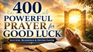 400 Powerful Prayer for Good Luck, Success, Blessings, and Divine Favor