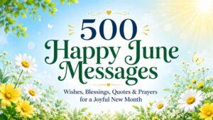 500 Happy June Messages, Wishes, Blessings, Quotes, and Prayers for a Joyful New Month