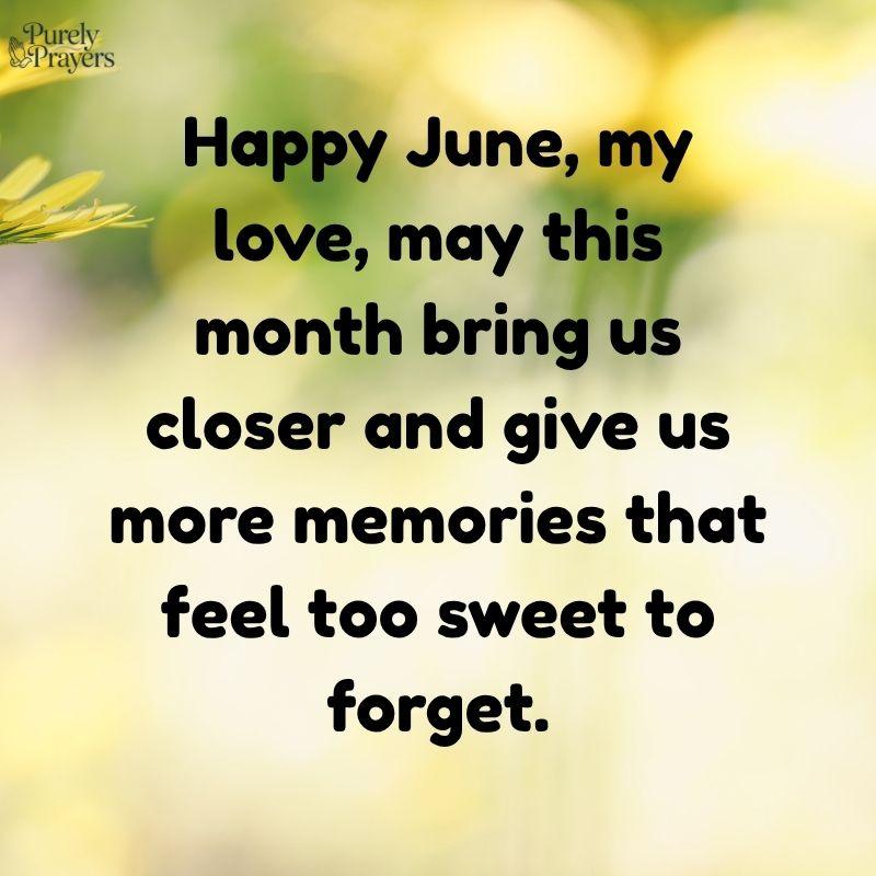 Romantic June Wishes for My Love