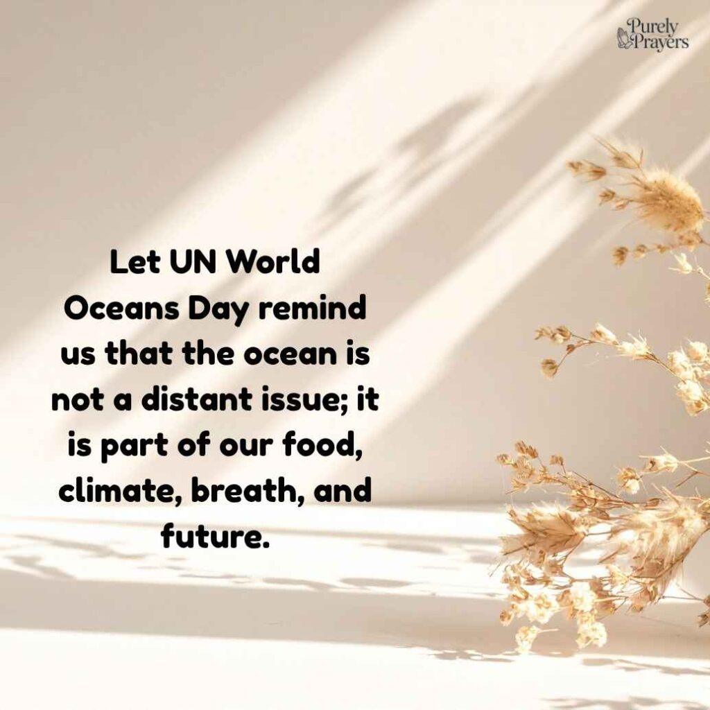 UN World Oceans Day 2025 and Global Awareness