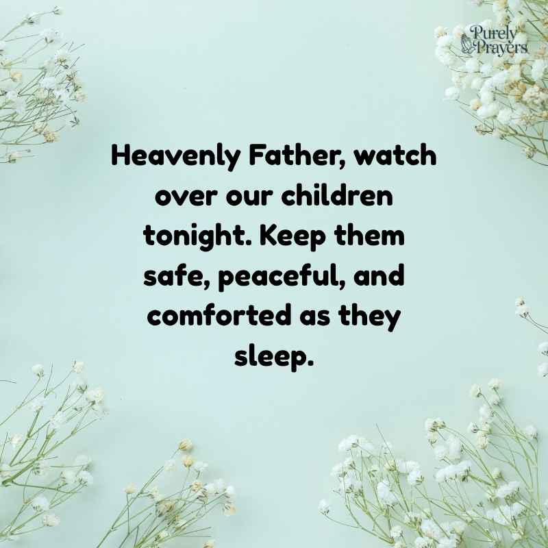Bedtime Prayer for Children and a Peaceful Sleep
