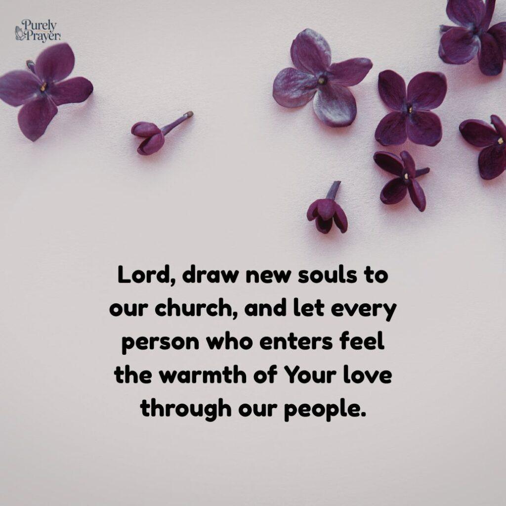 Church Growth Prayers for New Members and Souls