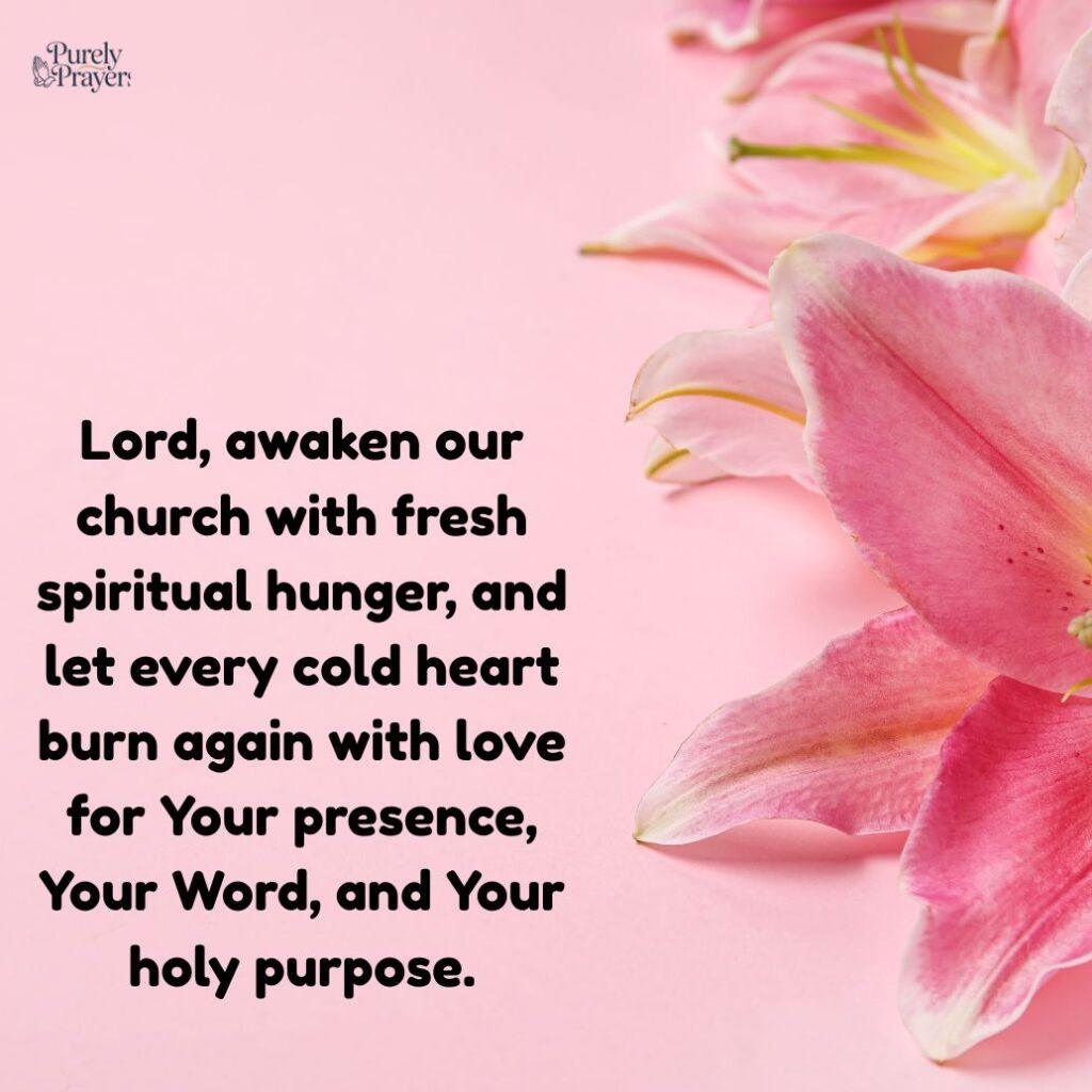 Church Growth Prayers for Spiritual Revival and Fresh Fire