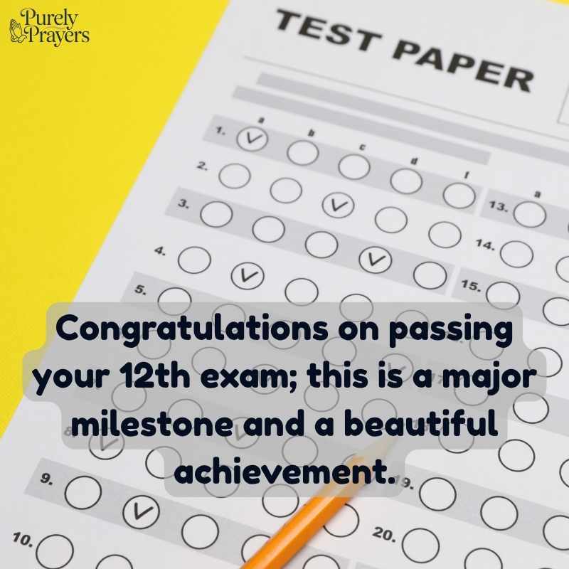 Congratulations Message for 12th Pass Exam