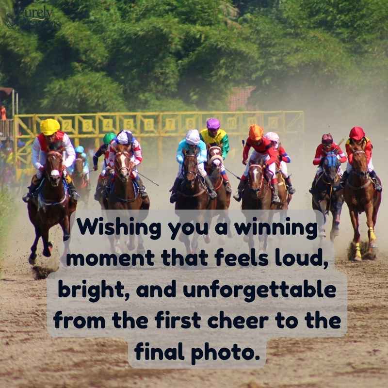 Creative Horse Race Captions for Winning Moments