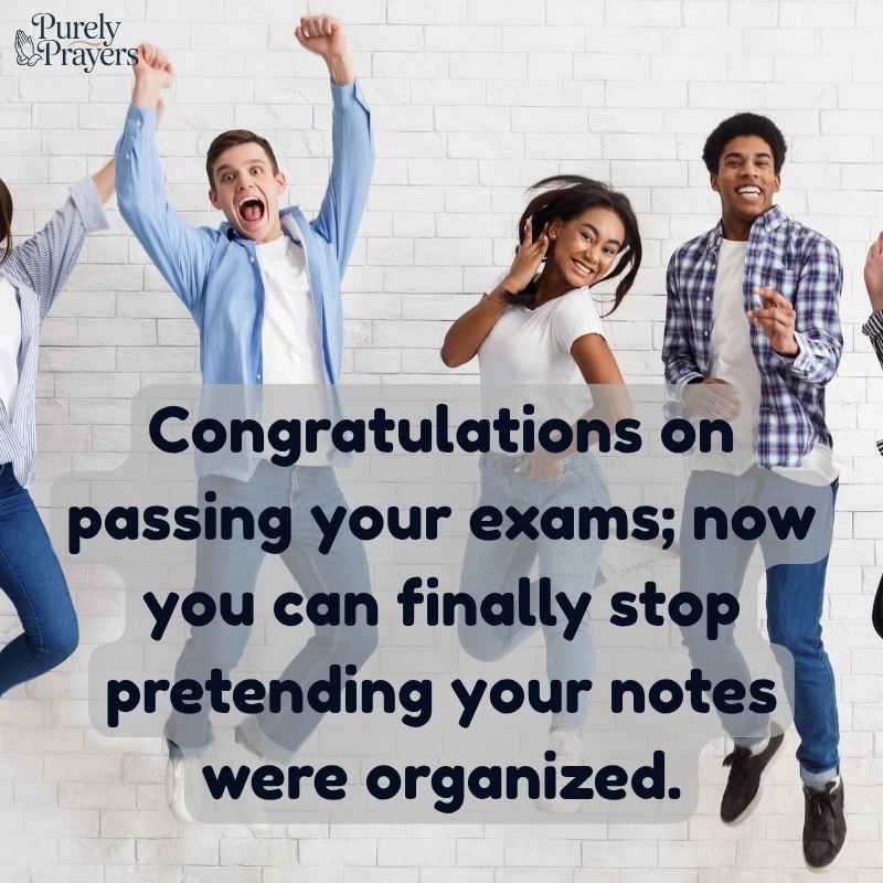 Funny Congratulations Messages for Exam Results