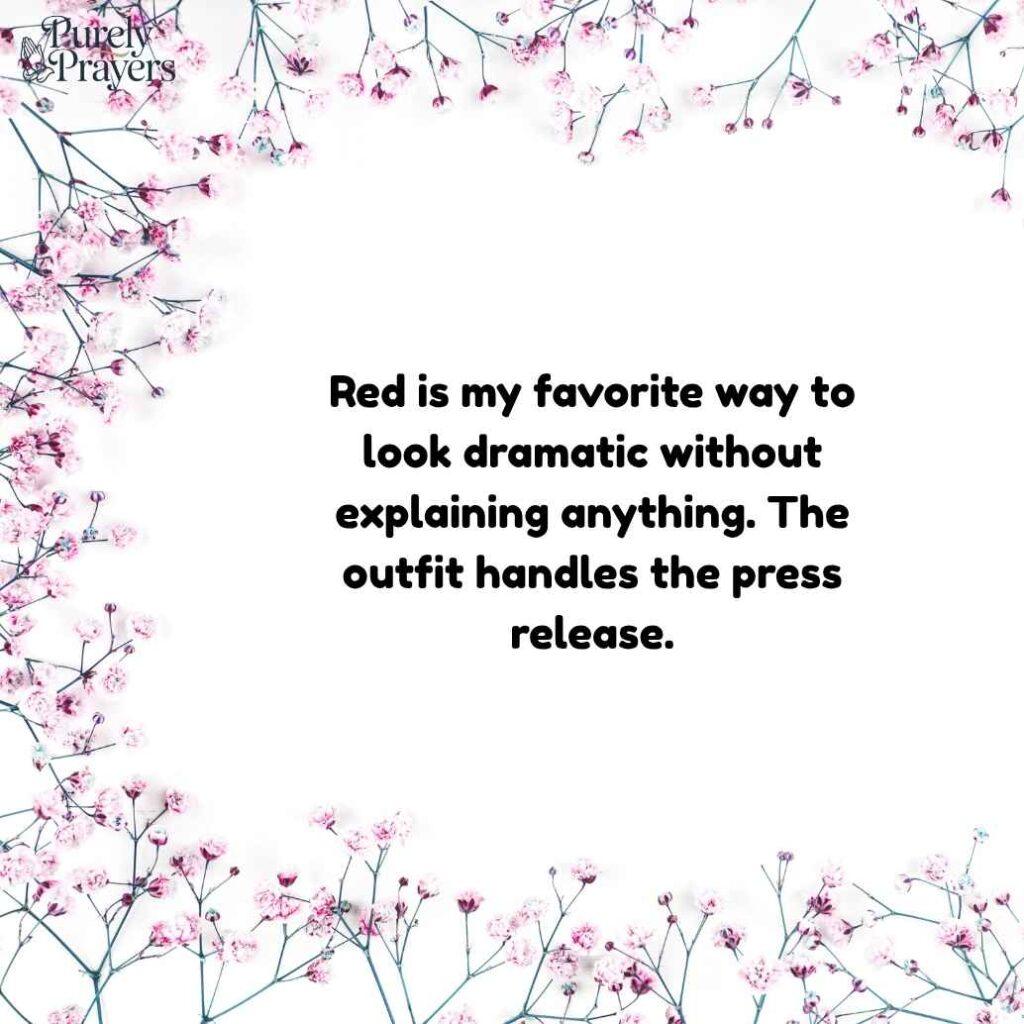 Funny Red Quotes to Make Your Post Stand Out