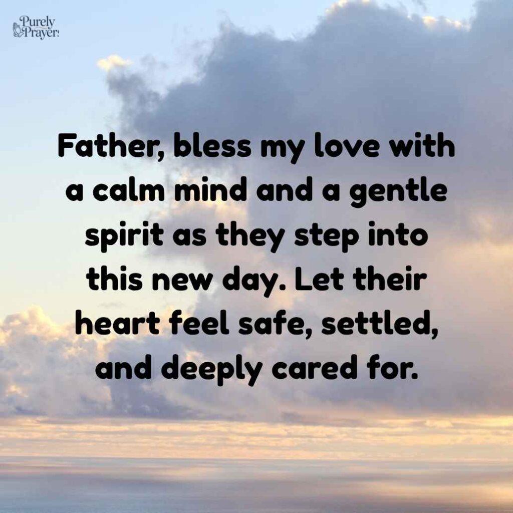 Good Morning Prayer for My Love for a Peaceful and Blessed Day