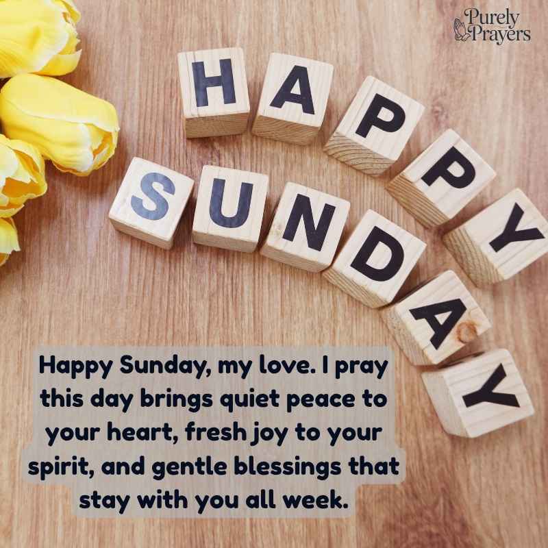 Happy Sunday Prayer Message to My Love