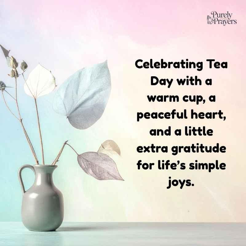 Happy Tea Day Status for Facebook and Instagram