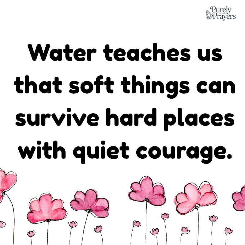 Healing Water Words for Emotional Strength