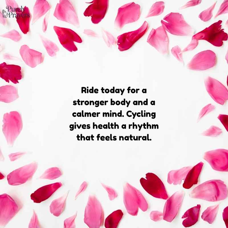 Health and Fitness Messages for Bicycle Lovers