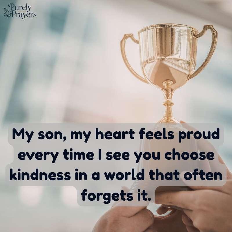 Heartfelt Proud Words for My Son