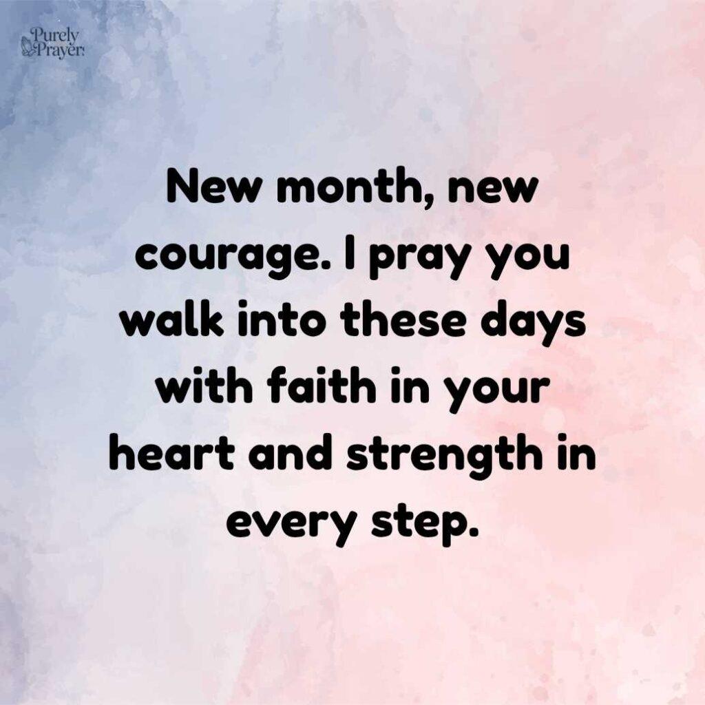 Inspirational New Month Quotes and Prayers for Him