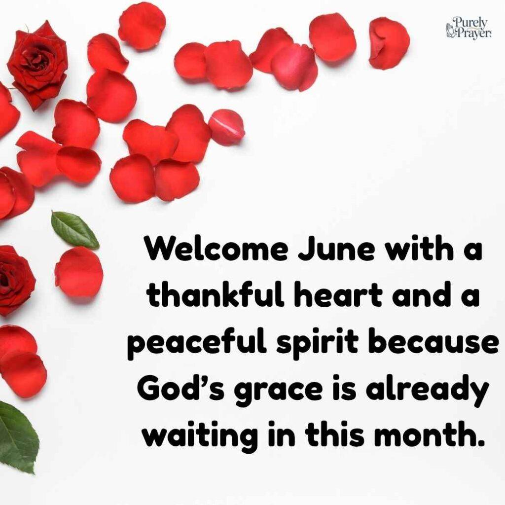 June Images and Captions for New Month Blessings