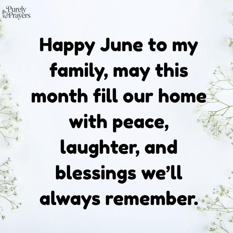 June Wishes for Family Members