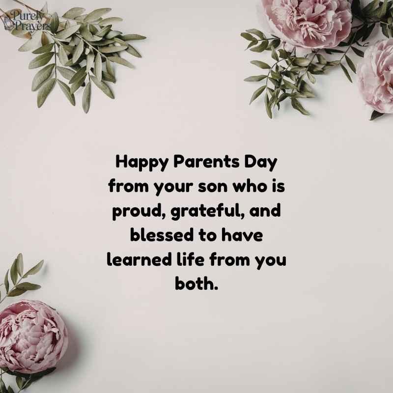Loving Lines From Son