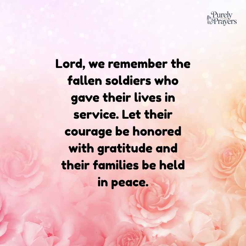 Memorial Day Prayers for Fallen Soldiers and Their Families