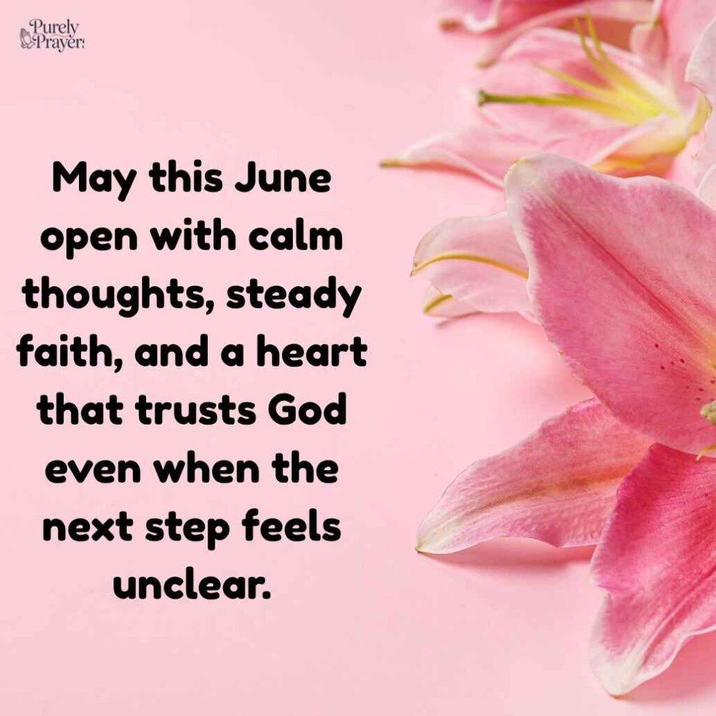 New Month Blessings for June to Begin With Faith and Peace