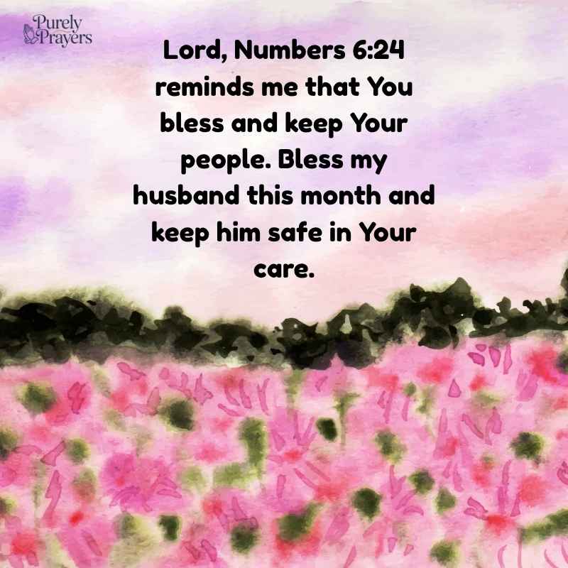 New Month Prayer for My Husband with Bible Verse